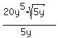 +%2820y%5E5%2Asqrt%285y%29%29%2F%285y%29