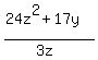 +%2824z%5E2+%2B+17y%29%2F%283z%29