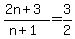 +%282n%2B3%29%2F%28n%2B1%29+=+3%2F2+