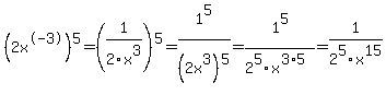 +%282x%5E-3%29%5E5=%281%2F2x%5E3%29%5E5=+1%5E5%2F%282x%5E3%29%5E5=1%5E5%2F2%5E5x%5E%283%2A5%29=1%2F2%5E5x%5E15