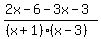 +%282x-6-3x-3%29%2F%28%28x%2B1%29%28x-3%29%29