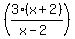 +%283%28x%2B2%29%2F%28x-2%29%29