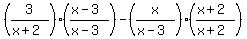 +%283%2F%28x%2B2%29%29%28%28x-3%29%2F%28x-3%29%29+-+%28x%2F%28x-3%29%29%28%28x%2B2%29%2F%28x%2B2%29%29+