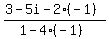 +%283-5i-2%28-1%29%29%2F%281-4%28-1%29%29+