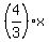 +%284%2F3%29+x+