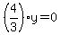 +%284%2F3%29y+=+0