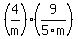 +%284%2Fm%29+%289%2F5m%29+