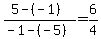 +%285+-%28-1%29%29+%2F+%28-1+-%28-5%29%29+=+6%2F4+
