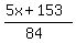 +%285x%2B153%29%2F%2884%29+