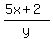 +%285x%2B2%29%2Fy