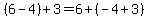 +%286+-+4%29+%2B+3+=+6+%2B+%28-4%2B3%29+