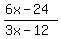 +%286x-24%29%2F%283x-12%29+