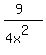 +%289%29+%2F%284x%5E2%29+