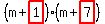 (m + highlight(1))(m + highlight(7))