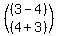 +%28matrix%282%2C1%2C%283-4%29%2C%284%2B3%29%29%29+