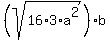 +%28sqrt%2816%2A3%2Aa%5E2%29%29%2Ab+