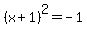 +%28x%2B1%29%5E2+=+-1+