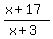 +%28x%2B17%29+%2F+%28x%2B3%29+