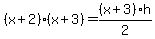 +%28x%2B2%29%28x%2B3%29+=+%28x%2B3%29h%2F2+