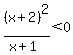 +%28x%2B2%29%5E2%2F%28x%2B1%29+%3C+0+