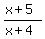 +%28x%2B5%29+%2F%28x%2B4%29+