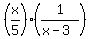 +%28x%2F5%29+%2A+%281%2F%28x-3%29%29