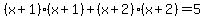 +%28x+%2B+1%29%28x+%2B+1%29+%2B+%28x+%2B+2%29%28x+%2B+2%29+=+5+