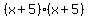 +%28x+%2B+5%29%28x%2B5%29+
