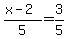 +%28x-2%29%2F5=3%2F5