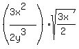 ++%28%283x%5E2%29%2F%282y%5E3%29%29+%2A+sqrt%28%283x%29%2F%282%29%29+%29+