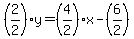 ++%282%2F2%29y+=+%284%2F2%29x+-+%286%2F2%29