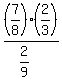 +++%287%2F8%29+%2A+%282%2F3%29+%2F+%282%2F9%29++