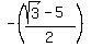 +-%28%28sqrt%28+3+%29+-+5%29%2F2+%29