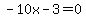 +-10x-3=0