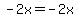 +-2x+=+-2x
