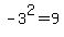 +-3%5E2+=9