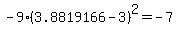 +-9%283.8819166-3%29%5E2=-7+