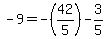+-9+=+-%2842%2F5%29+-+3%2F5+