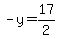 +-y+=+17%2F2+