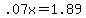 +.07x+=+1.89+