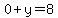 +0+%2B+y+=+8+
