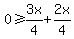 +0+%3E=+3x%2F4+%2B+2x%2F4+