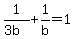 +1%2F%283b%29+%2B+1%2Fb+=+1+