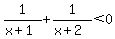 +1%2F%28x%2B1%29+%2B+1%2F%28x%2B2%29+%3C+0+