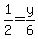 +1%2F2=y%2F6+