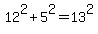 +12%5E2+%2B+5%5E2+=+13%5E2+