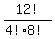 +12+%21%2F%28+4%21+%2A+8%21+%29+