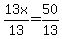 +13x%2F13+=50%2F13