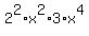 +2%5E2%2Ax%5E2%2A3%2Ax%5E4