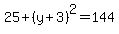 +25+%2B+%28y%2B3%29%5E2+=+144